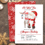 Oh, was Spaß Niedlichen Kinder Weihnachten Geburts Einladung<br><div class="desc">Oh,  was Spaß es ist zu sein ...  Weihnachten Thema Geburtstagsfeier Einladung - editierbar für jedes Alter und perfekt für Kinder Winter Geburtstagsfeiern. Dieses niedliche festliche Design hat den Weihnachtsmann und seine Helfer,  und Sie können den Titel und den ganzen Einladungswort personalisieren.</div>