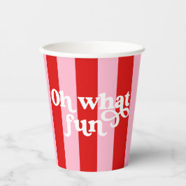 Oh, was Spaß Retro Weihnachtszeitung Cups Pappbecher