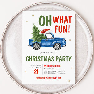 Oh, was Spaß Truck Weihnachten Party Einladung