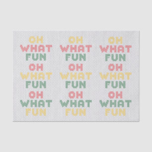 Oh, was Spaß Typografie Weihnachtssüßer Seidenpapier
