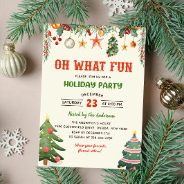 Oh, was Spaß Urlaub Holly Weihnachten Party Einladung