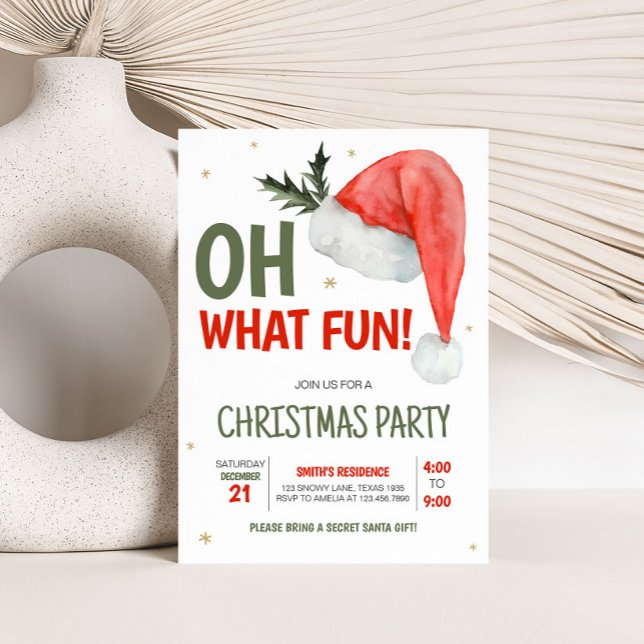 Oh, was Spaß Weihnachten Party Einladung (Oh What Fun Christmas Party Invitation )