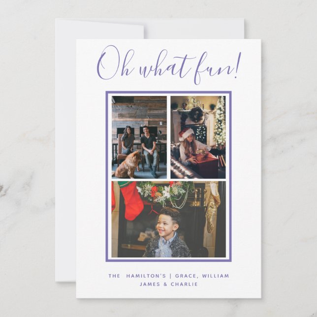 Oh, was Spaß Weihnachten Personalisiert (Vorderseite)