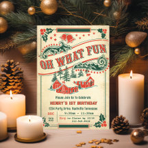 Oh, was Spaß Weihnachten Retro Vintag Geburtstagsp