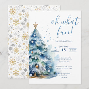 Oh, was Spaß Weihnachts-Feierabendessen Party Einladung