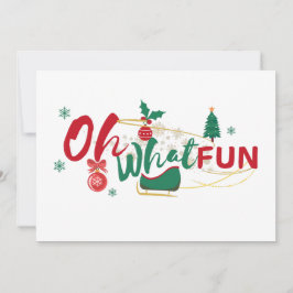 Oh, was Spaß - Weihnachts-Grußkarte Feiertagskarte