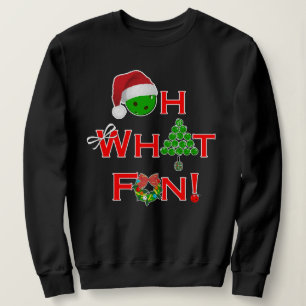Oh, was Spaß Weihnachts Pickleball Dark Sweatshirt