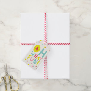 Oh, was Spaß Weihnachtsbaum farbenfrohe Confetti Geschenkanhänger