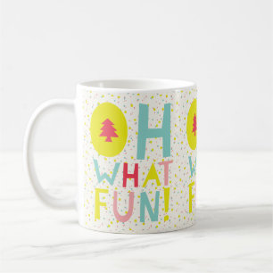 Oh, was Spaß Weihnachtsbaum farbenfrohe Confetti Kaffeetasse