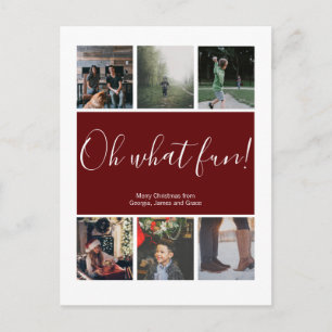 Oh, was Spaß Weihnachtsfeiertag Personalisiert Postkarte