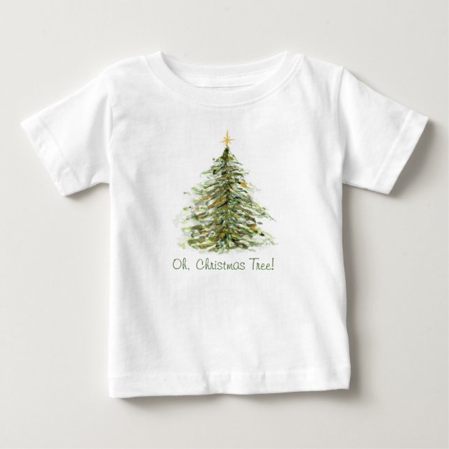 Oh, Weihnachtsbaum Baby T-shirt (Vorderseite)