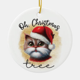 Oh Weihnachtsbaum | beidseitig Keramik Ornament