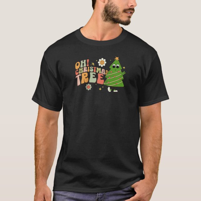 Oh Weihnachtsbaum Feiertage Grafik für Frauen T-Shirt (Vorderseite)