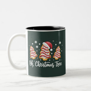 Oh, Weihnachtsbaum Frohe Weihnachten Debbie Cookie Zweifarbige Tasse