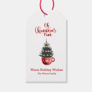 Oh Weihnachtsbaum Heiße Schokolade Personalisiert Geschenkanhänger