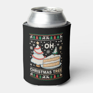 Oh Weihnachtsbaum Kuchen Hässlich Xmas Ferien Dosenkühler