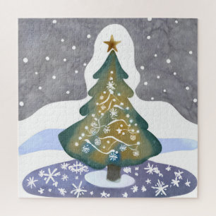 Oh Weihnachtsbaum Wasserfarben Wintermalerei