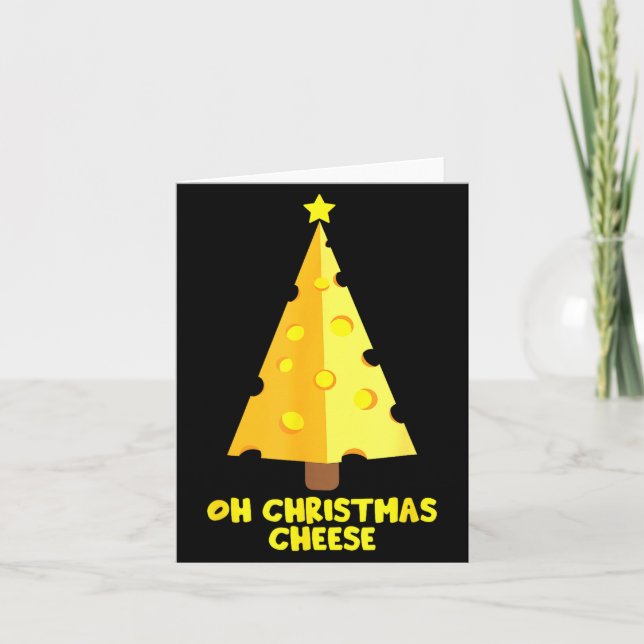 Oh Weihnachtskäse Lustiges Geschenk für Käseliebha Karte (Vorderseite)