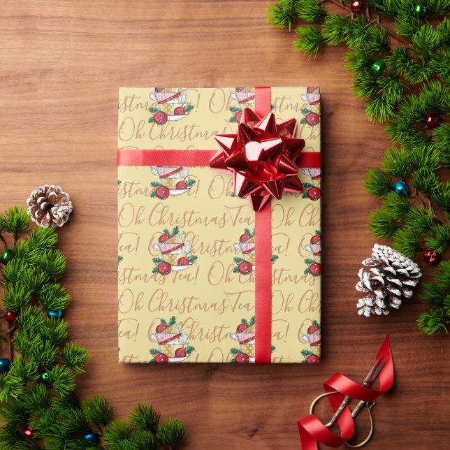 Oh Weihnachtstee! Geschenkpapier (Feiertagsgeschenk)