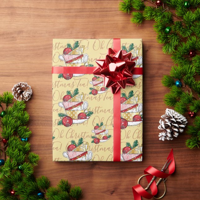 Oh Weihnachtstee! Geschenkpapier (Feiertagsgeschenk)