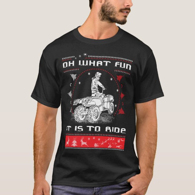 Oh, welcher Spaß es ist, Atvs T - Shirt zu reiten (Vorderseite)