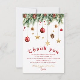Oh What Fun Christmas Birthday Invitation Dankeskarte