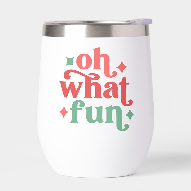 Oh What Fun - Festive Holiday Typographie (Gauche)