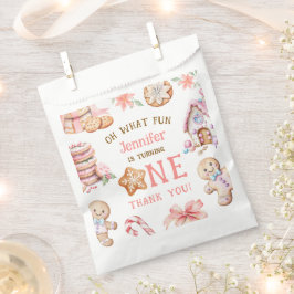 Oh What Fun Gingerbread 1st Birthday Geschenktütchen