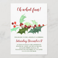 Oh What Fun| Invitation Noël
