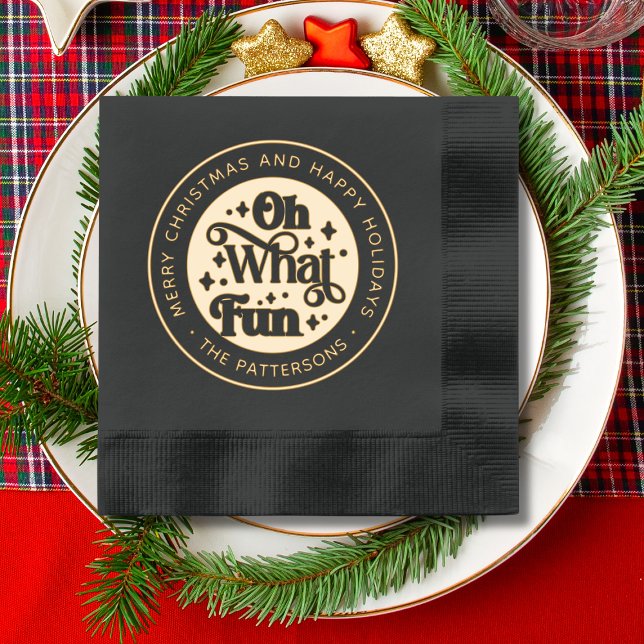 Oh What Fun Joyeux Noël Joyeux Joyeux Vacances (Créateur téléchargé)