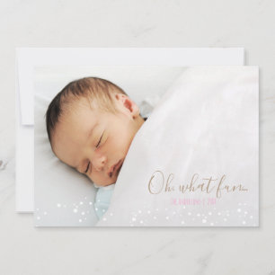 Oh What Fun Retro Noël Carte photo