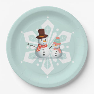Oh What Fun Snowman Birthday Pappteller