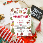 Oh What Fun Snowman Weihnachten Geburtstagsparty Einladung<br><div class="desc">Oh,  was Spaß Snowman Weihnachten Geburtstagsparty Einladung</div>