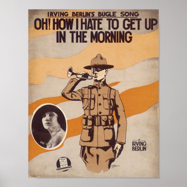 Oh! Wie ich im Songbook am Morgen aufstehen Hasse  Poster (Vorne)