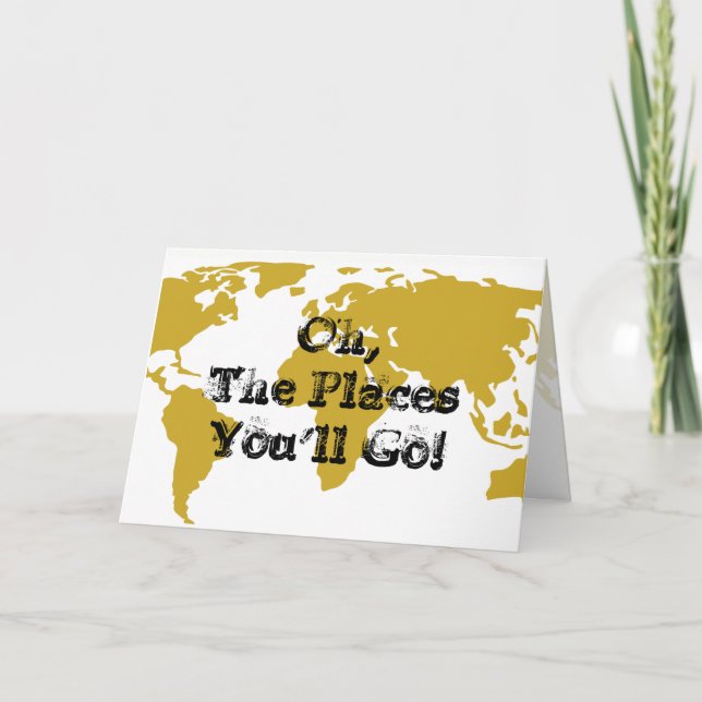 Oh, You'll Go! - Baby Shower Einladung (Vorderseite)
