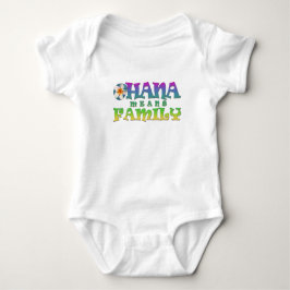  Ohana bedeutet Familie mit Plumeria Baby Bodysuit Strampler