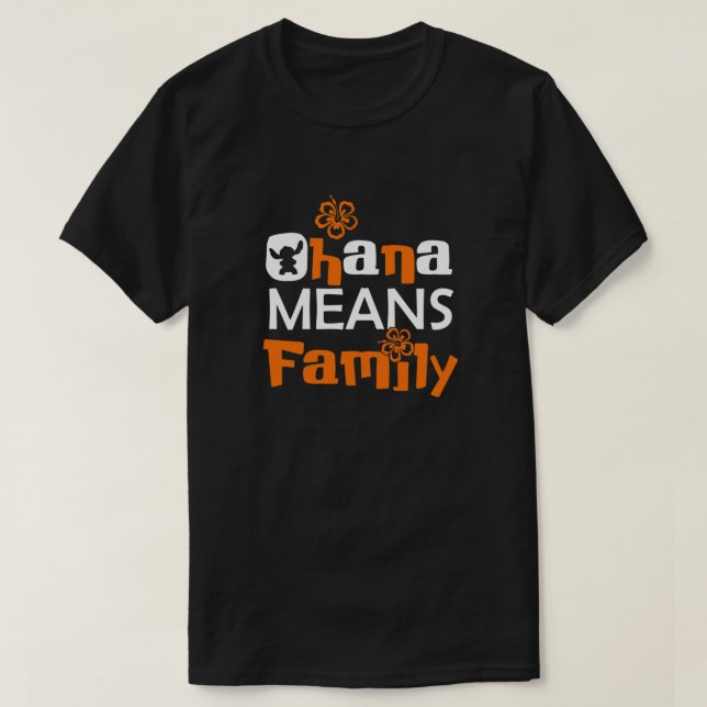 Ohana Means Family .png T-Shirt (Design vorne)