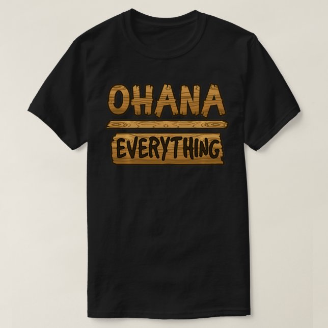 Ohana über alles Funny Hawaii Familie First L T-Shirt (Design vorne)