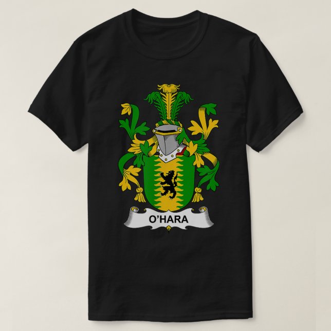 O'Hara Coat of Arms  Family Crest  T-Shirt (Design vorne)
