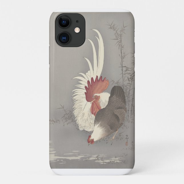 Ohara Kosen Rooster und Hen Case-Mate iPhone Hülle (Rückseite)