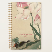 Ohara Koson, Japanisches Teichhuhn mit Lotusblume