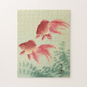 Ohara Koson, Schleier-Goldfisch - Japanische Kunst