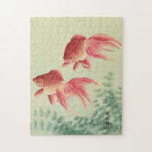 Ohara Koson, Veiltail Goldfish - Japanische Kunst