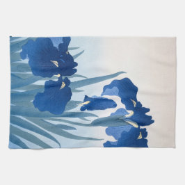 Ohara Koson Vintag Japanisch Fine Art Blue Irises Geschirrtuch