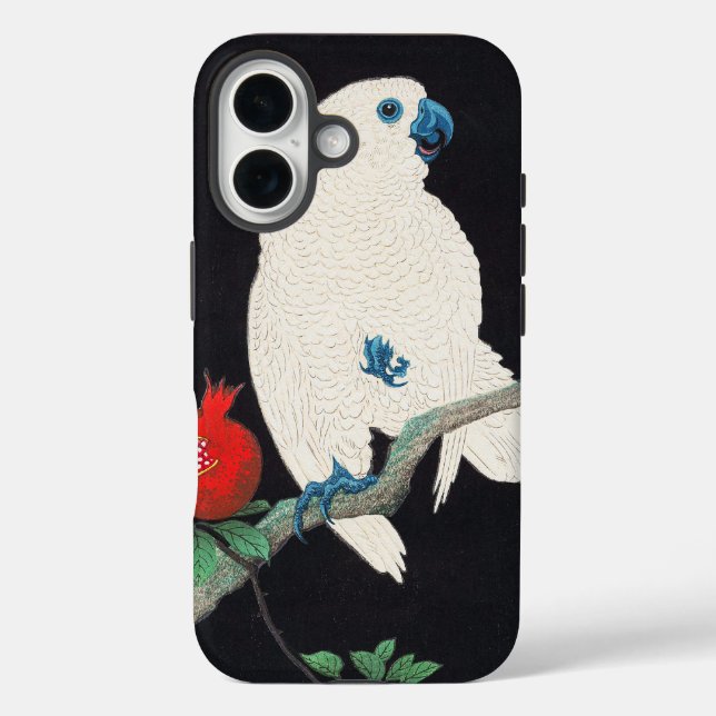 Ohara Shoson, Cockatoo und Pomegranate ukiyo-e iPhone 16 Hülle (Rückseite)