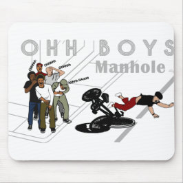 OHH BOYS - Der Mensch auf dem Fahrrad trifft ein M Mousepad