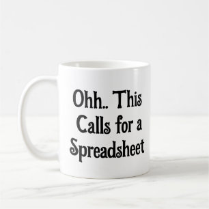 Ohh Das ist ein Fall für eine Tabelle, Lustiger Pr Kaffeetasse