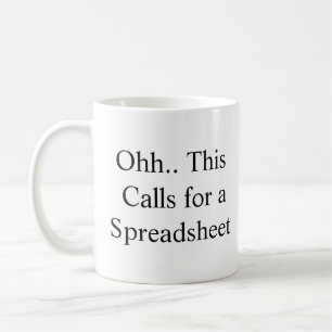 Ohh Das ist ein Fall für eine Tabelle, Lustiger Re Kaffeetasse