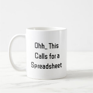 Ohh Das ist ein Fall für eine Tabelle, Lustiges Bu Kaffeetasse