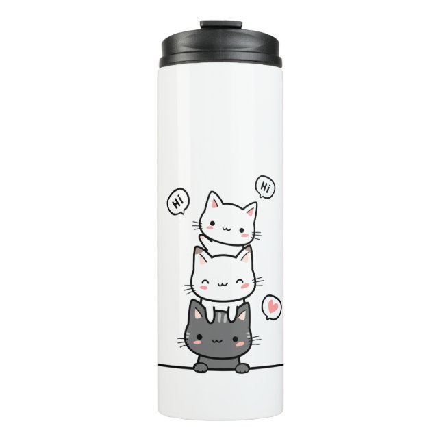 ohh Katze Thermosbecher (Vorderseite)